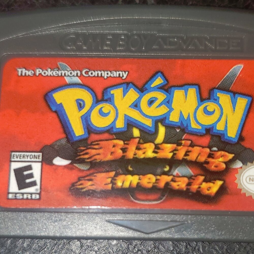 Pokemon Blazing Emerald GBA ROM Hack Game Custom Gameboy Advance